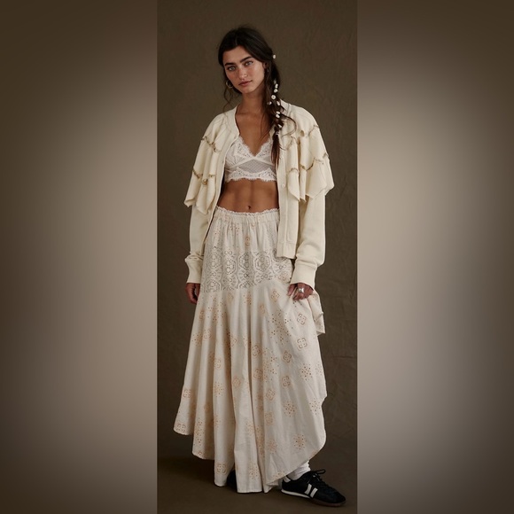 Free People Doily Maxi Skirt Size S NWOT - Picture 3 of 16